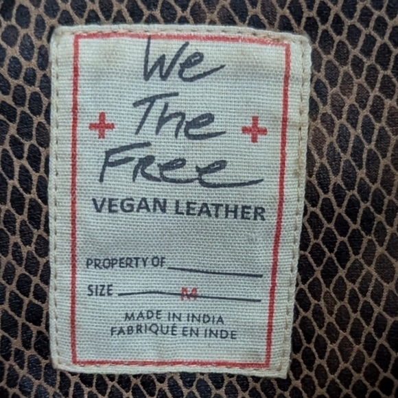 Free People vegan leather jacket - Picture 7 of 7